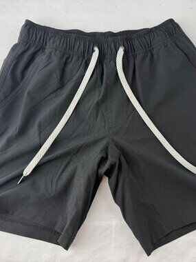 True Classic Mens Athletic Training Shorts Black Small S Activewear Gym